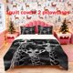 thumbnail image 1 of 3pcs Giraffe with Glasses Print Bedding Set Duvet Cover and Pillowcases, 1 of 5