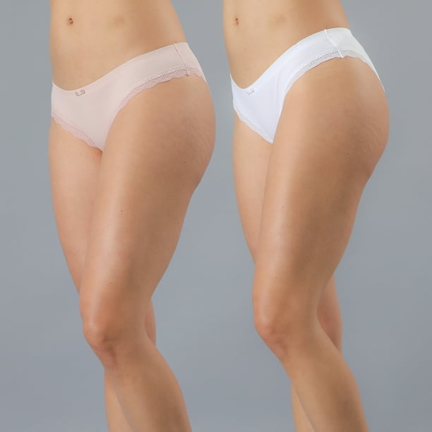 Pack 2X Bikini Rib Sin Costuras Mujer Flores 25196-1