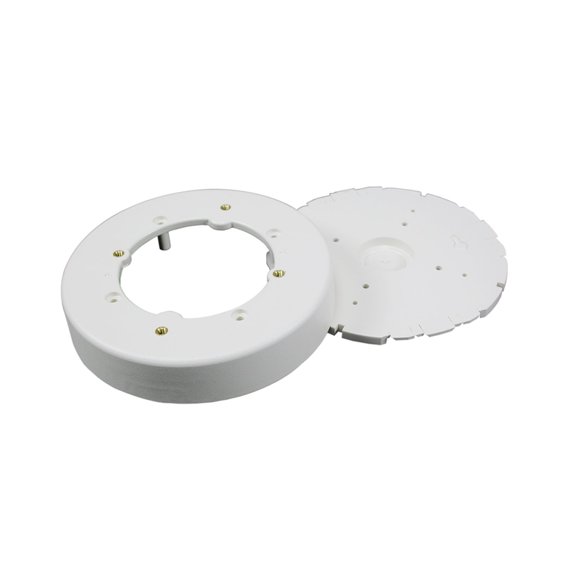 Caja Circular para Instalación en Ducto Plástico Wiremold NM4 Color Marfil