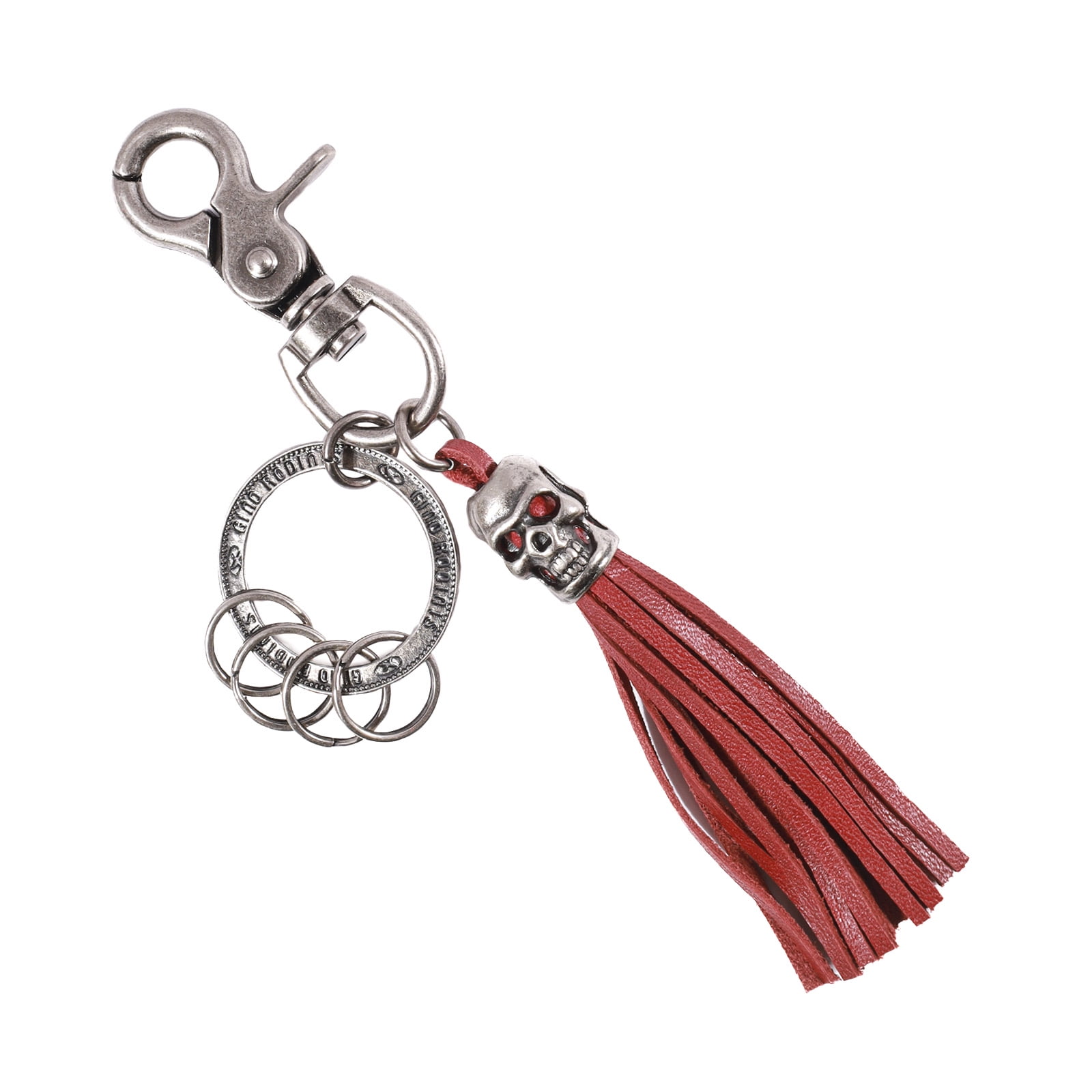 Gino Rodinis - Llavero Cuero Hombre Ll117 Rojo