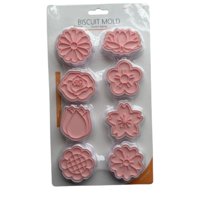 Genérico - Cortador Galletas Flores Estampadas Blanco