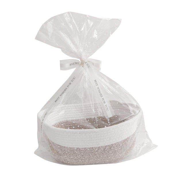 Cesta De Almacenamiento, Baúl De Regalo, Caja Para Jardín, Sala De Estar, Armario, Llave, Cesta De Regalo Tejida