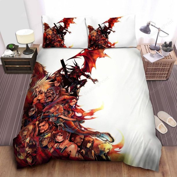 Final Fantasy – Dirge Of Cerberus Final Fantasy Vii Quilt Duvet Cover Set 3-Piece Bedding Set