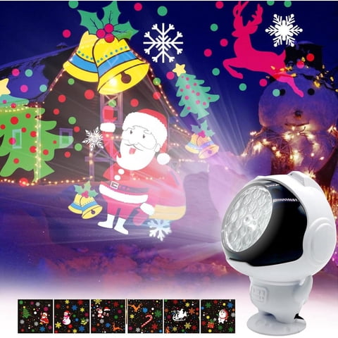 Genérico - Proyector Astronauta De Luces Navideñas Blanco