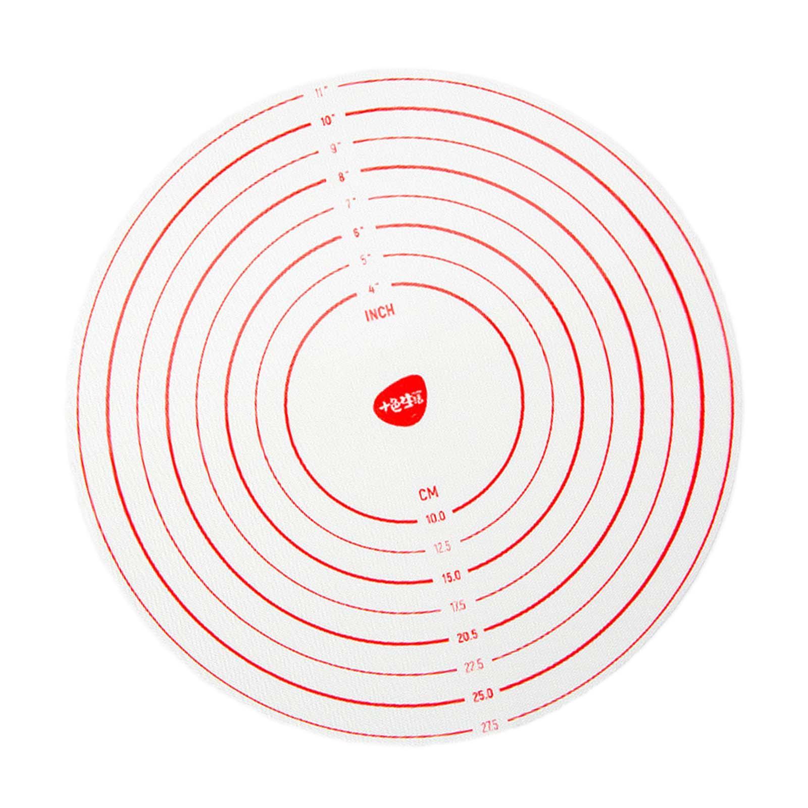 Magideal - Alfombrilla Para Decoración De Tartas Con Base Giratoria, Accesorios Para Tartas, Suministros Para Repostería, Regalos Para Panaderos, Alfombrilla De 285 Cm