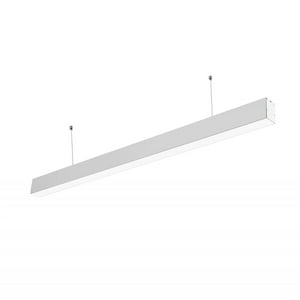 Want - Luminaria Lineal Eco Conectable 5070 40W 120Cm Luz Cálida - Plata