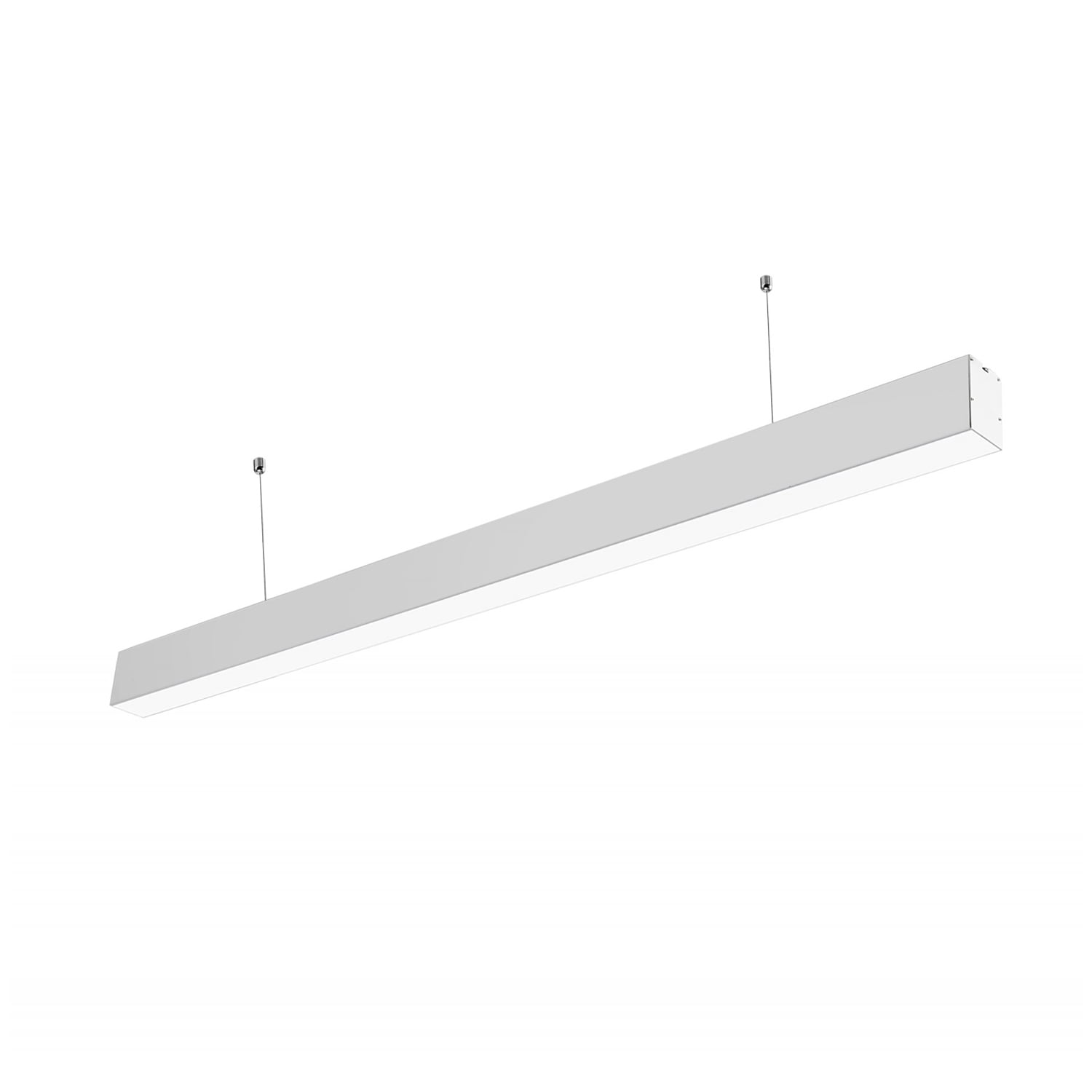 Want - Luminaria Lineal Eco Conectable 5070 40w 120cm Luz Cálida - Plata