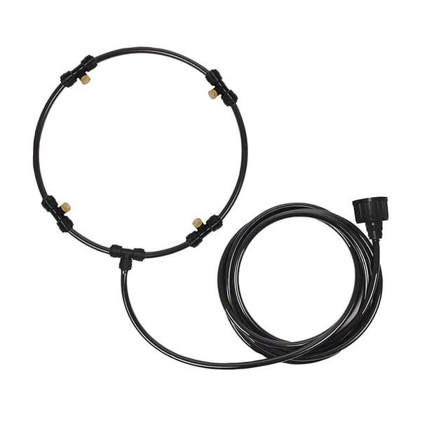 Sistema de atomización del rociador de niebla de agua Sistema de nebulización portátil Adaptador de latón de 3/4 "Accesorios del enfriador del , 16 pulgadas