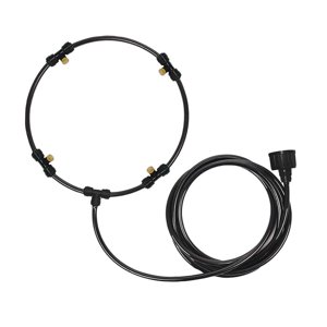 Magideal - Sistema De Atomización Del Rociador De Niebla De Agua Sistema De Nebulización Portátil Adaptador De Latón De 3/4 ""Accesorios Del Enfriador Del , 16 Pulgadas