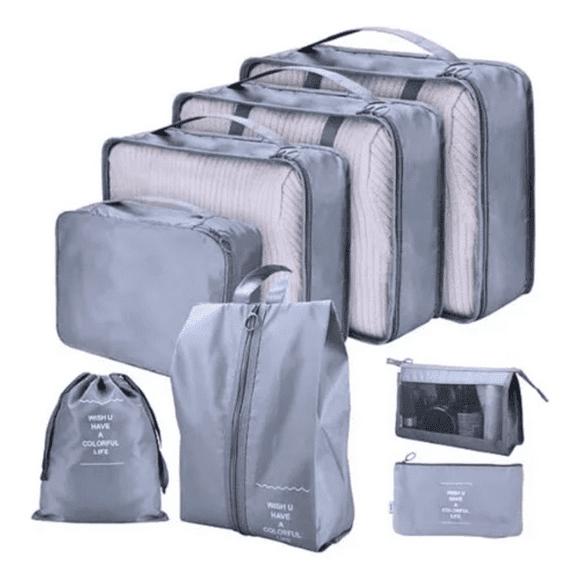 Set 8 Piezas Organizador De Maleta Equipaje Viajes