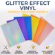 thumbnail image 2 of Vinilo Kraftex 30 × 28 cm 6 unidades Multicolor Holográfico con Brillantina, 2 of 7