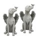 thumbnail image 4 of 2x Estatua De Mascotas Dog Angel's Wing Puppy Figurine Home Sculpture Jardín Decoración, 4 of 5