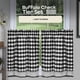 thumbnail image 2 of Juego de cortinas para ventana ACHIM Buffalo Check Tier, 58 x 24 cm, color negro, 2 of 6