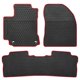thumbnail image 1 of Alfombrillas de piso para auto SAN AUTO Toyota Corolla 2014‑2019 Negro/Rojo, 1 of 5