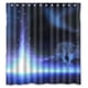 thumbnail image 1 of Cortina de ducha con diseño de espacio azul, juego de cortinas de baño con ganchos, tamaño 66 x 72 pulgadas, 1 of 3