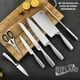 thumbnail image 5 of Juego de cuchillos con base 7 piezas acero inoxidable moderno, 5 of 6