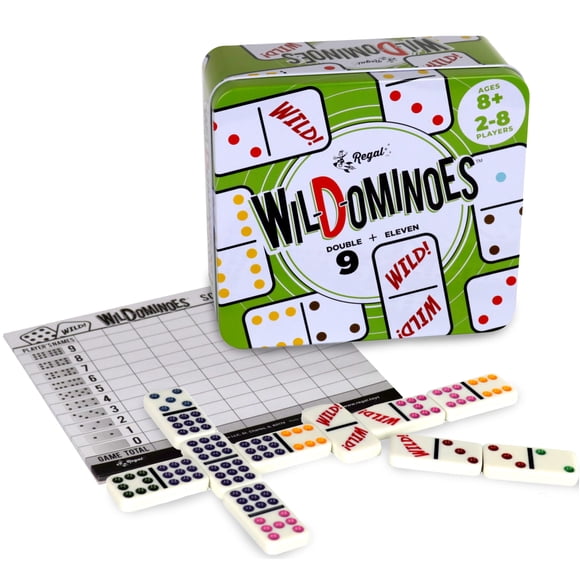 Juego de dominó Regal Games Wild Spinner Double 9 Dominoes