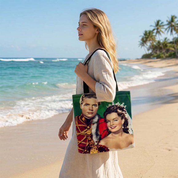 Princess Sissi's Love Stills Printed Shopping Bag Double-sided Printing Suitable for Travel Daily Use and as a Gift Aesthetic Handbag Suitable for Teenagers Per