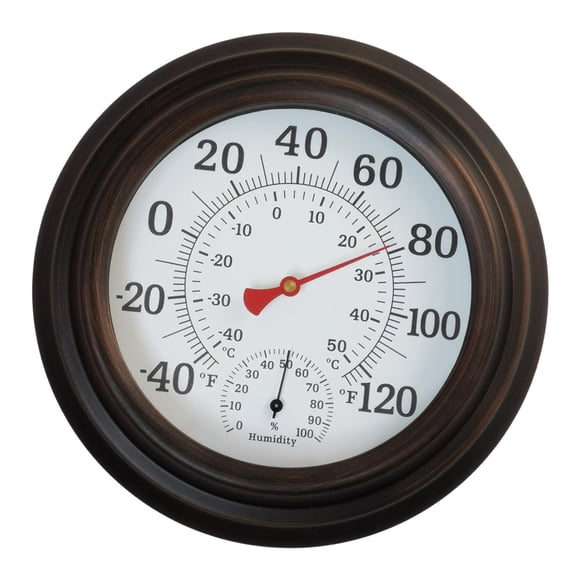 Medidor de temperatura y humedad Estación meteorológica Indicador de temperatura Estilo vintage Recordatorio de comodidad climática para uso doméstico