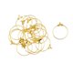 thumbnail image 3 of 20 unids abalorios redondos de aro pendientes gancho conectores diy hallazgos oro, 3 of 3