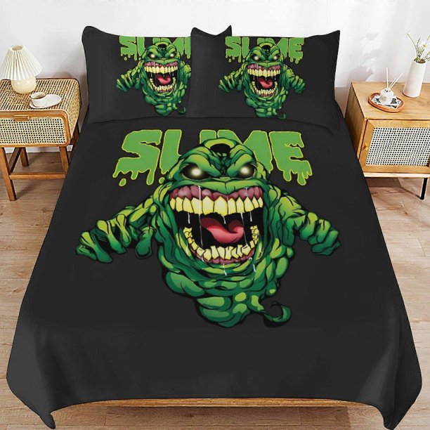 Ghostbusters Bed Duvet Cover Microfiber Bedding Se3D Printed Lightweight3 Piece Comforter Se,