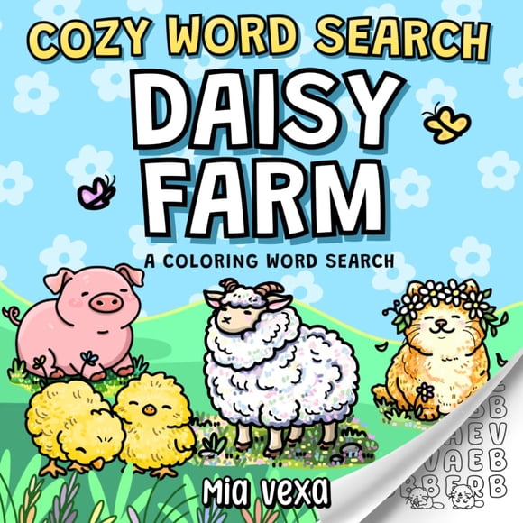 Sopa de letras acogedora Daisy Farm para colorear