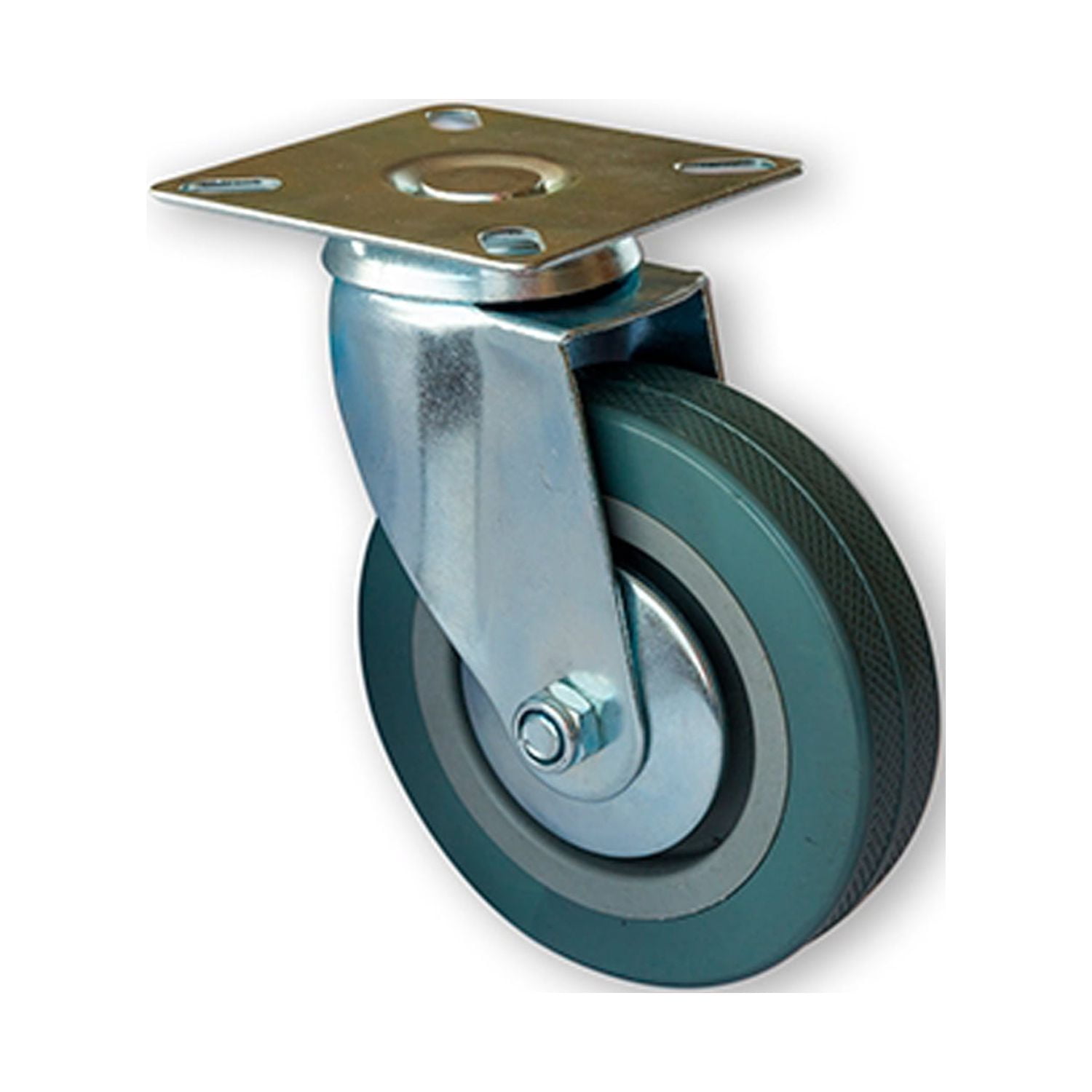 Hbt - Rueda Pvc 100 Mm 80 Kg Azul