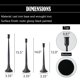 thumbnail image 2 of Juego de Portavelas Denique Negro de 3 Piezas 12‑15,5 cm, 2 of 8