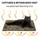 thumbnail image 4 of Cama para gatos Furhaven ThermanAP, autocalentable, lavable, diseño de leopardo, 4 of 9