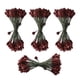 thumbnail image 3 of 200pcs bayas artificiales de doble cabeza diy craft rojo oscuro, 3 of 5