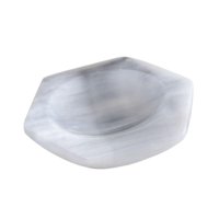 Magideal - Bandeja De Almacenamiento De Cuenco De Cristal De Selenita, Plato De Limpieza Para Cuenco De Joyería, Forma De Selenita Versátil, Adecuada Para Regala 12 Centímetros