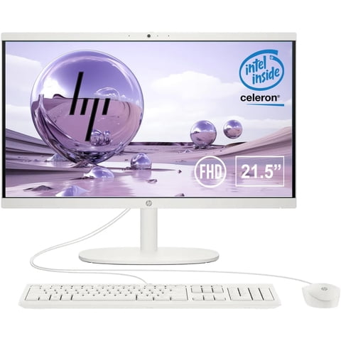 Pc Todo En Uno Hp De 22"" Fhd Intel Celeron 16 Gb 512 Gb Ssd
