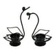 thumbnail image 1 of Candelabro Con Forma De Cisne Para Decoración De Sala De Estar, 2 Uds., Color Negro, 1 of 3