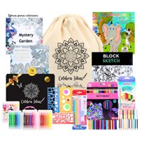 Celebra Ideas - Set De Arte Dibujo Y Para Colorear Mandalas 76 Pcs. Kit Arte