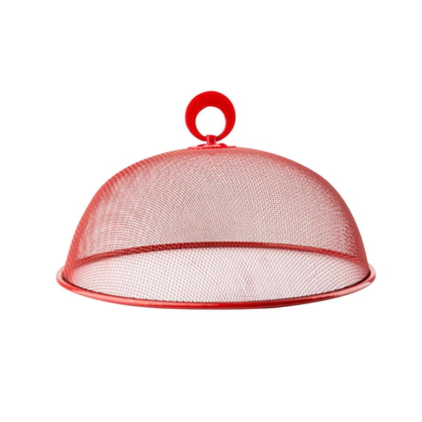 Cubierta De Malla Para Alimentos, Red Multiusos Reutilizable Para Cubrir Pasteles, Para Parrilla De Barbacoa Casera, Color Rojo, 30cm