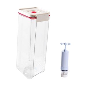 Magideal - Recipientes Para Preparación De Comidas Al Vacío, Recipientes Portátiles Con Bomba, Recipientes Sellados Al Vacío Para Mantener Los Alimentos Frescos 1770 Ml