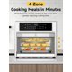 thumbnail image 4 of Horno tostador Air Fryer Combo Kitchen Elite 26,4 L 18 en 1 SS, 4 of 6