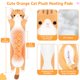 thumbnail image 2 of Almohadilla Térmica de Peluche Gato Naranja con USB 55 cm - Sprinqdawin, 2 of 9