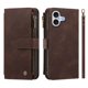 thumbnail image 2 of Funda Cartera para iPhone 17 con Cremallera y Ranuras, Marrón, 2 of 6