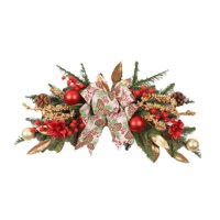 Bothyi - Adornos De Corona Artificiales Para Chimenea, Festivales, Guirnaldas Navideñas Para Puerta De Entrada