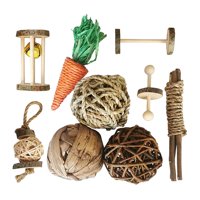 Magideal - Juguetes Para Masticar Conejo, Juguetes Para Masticar De Para Mascotas, Pastel De Hierba De Natural Para , Chinchilla, , J J