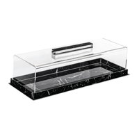 Bothyi - Vitrina Expositora De Pasteles Para Panadería, Plato De Exhibición De Postres Para Tiendas, Cumpleaños, Bodas, Color Negro