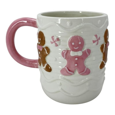 Tazon Navideña De Cerámica, 1 Un Holiday Time