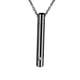 thumbnail image 5 of Collar con urna conmemorativa, colgante de recuerdo, porta cenizas, amuleto inoxidable para compromiso Negro sin Cadena, 5 of 5