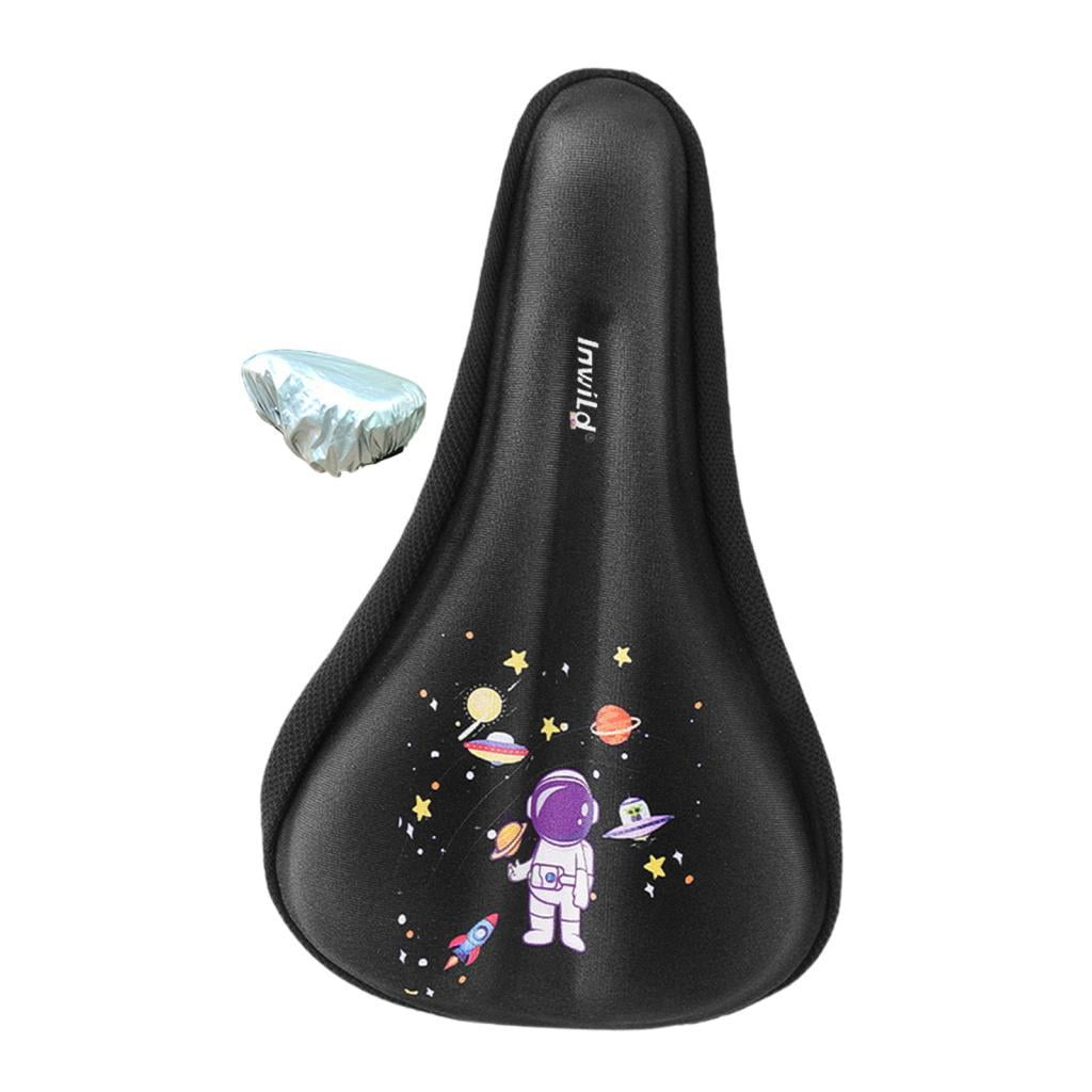 Ioensy - Funda De Cojín Para Asiento De Bicicleta Para Niños Con Funda Impermeable Protector De Asiento De Bicicleta M Astronauta