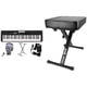 thumbnail image 1 of Teclado Casio de 61 teclas con soporte, auriculares y banco negro, 1 of 3