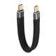 thumbnail image 1 of Cable USB C a USB C corto de 100 W, transferencia de datos de 10 Gbps, carga rápida PD 3.1 Gen 2, cable macho tipo C a tipo C corto para dispositivo tipo C de 5,11 pulgadas., 1 of 7