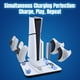 thumbnail image 4 of Base de carga para PS5/Slim/Pro/PSVR2 con ventilador de refrigeración y estación de carga para dos controladores, 4 of 7