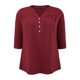 thumbnail image 4 of GRACE & GRANDEUR Blusa Casual Elegante para Mujer Talla Grande de Escuela o Universidad, Cuello con Pliegues y Botones al Frente, Mangas 3/4, Talla 3X, Color Burdeos, 4 of 6