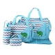 thumbnail image 5 of Juego De Bolsa De Pañales Con Bolsillos Con Bolsa De Botella Con Bolsa De Almuerzo Mochila De Hombro Azul Claro, 5 of 5